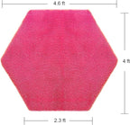 junovo Ultra Soft Rug for Nursery Children Room Baby Room Home Decor Dormitory Hexagon Carpet for Playhouse Princess Tent Kids Play Castle, Diameter 4.6 ft, Hot-pink