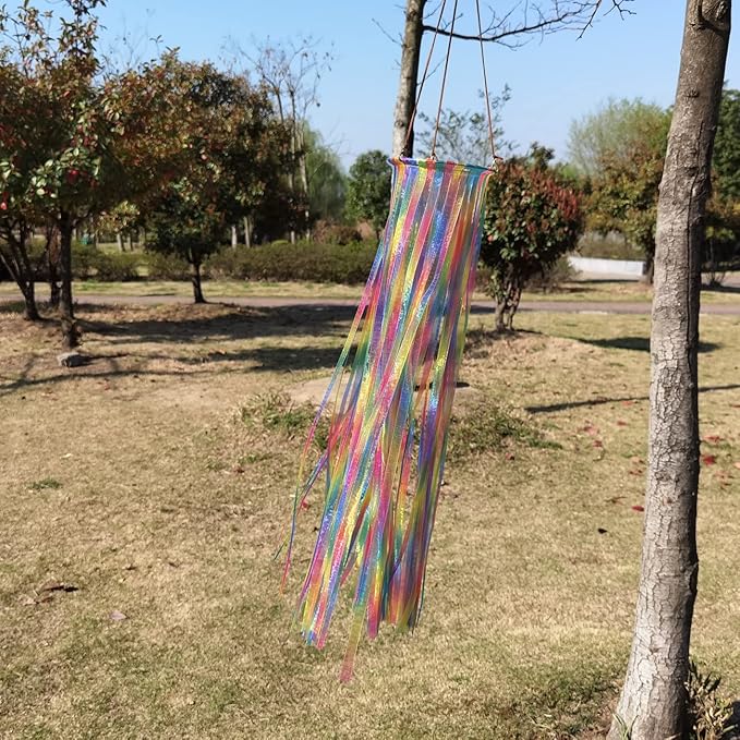 Ribbon Windsock Streamer, Outdoor Decorations for Your Patio, Garden, Yard, Dock and Camper, 49-Inch, WS49-XS