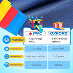 JOYMOR Commercial Grade Inflatable Water Slide with Splash Pool for All Ages, 100% PVC Vinyl Inflatable Water Park for Outdoor Fun Backyard (23 x 9 x 14ft), Without Blower