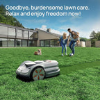SUNSEEKER X7 Wireless Robot Lawn Mower 0.75 Acre/ 32,000Sq. Ft, with Garage, Vision AI System & RTK, Path Planning, Adaptive Floating Cut Height up to 4", for Medium to Large Yards