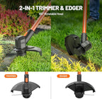 Litheli 20V Cordless String Trimmer & Edger + Leaf Blower Bundle with 2×2.0Ah Batteries & Charger, Lightweight Lawn Tools for Garden and Yard Cleaning