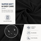 BIETYONE Waterproof Dining Chair Covers, Stretch Seat Protector, Washable | 4 Pack, Waterproof, Spill Resistant, Washable, Stretch Fit, Easy Clean Chair Protector