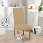 Dining Chair Covers, Stretch Seat Covers, Washable Furniture Protector | Washable, Stretch Fit, Soft, Non Slip, Dining Chair Covers, Seat Protector, Furniture Protector