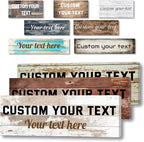 LZIMU Custom Signs for Wall Personalized Canvas Prints Sign with Your Text Customized Family Sign Wall Art for Rustic Farmhouse Home Decor (5"x10")