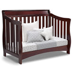 Delta Children Bentley S Series 4-in-1 Convertible Baby Crib, Black Cherry Espresso