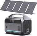 Portable Power Station with Solar Panel 40W, 288Wh (90,000mAh) LiFePO4 Battery, 350W (600W Peak) Generator, 8.2LB Portable Charger with AC Outlets for Home, Camping, Emergency