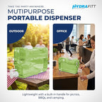 Refrigerator Water Dispenser 1.1 Gallon – Leak-Proof Slim Fridge Water Container with Spigot – BPA-Free Refillable Water Jug (Lime Green)