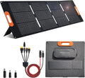 200W Portable Solar Panel for Power Station Generator,200 Watt Foldable Solar Panel Charger with MC4 Output,3-in-1 DC Connector,23.5% High Efficiency for Outdoor Camping RV Travel(200W)