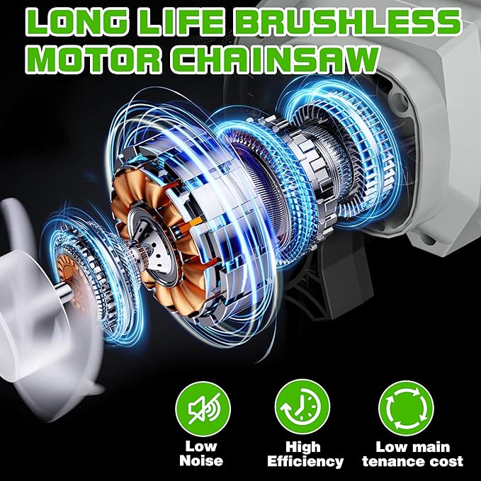 2-in-1 Brushless Electric Pole Saws for Tree Trimming,6 Inch Cordless Mini Chainsaw with Extension Pole and 2 x 4000mAh Batteries, Pole Chain Saw Gift for Men Dad Husband Fathers Gardener 2025