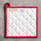 Maison d' Hermine Pot Holders 100% Cotton Potholders (8" x 8", Pack of 1) | Heat Resistant Hot Pads with Loop BBQ Cooking Baking Hotel Kitchen Handling Hot Pans Thanksgiving Christmas - Chromo