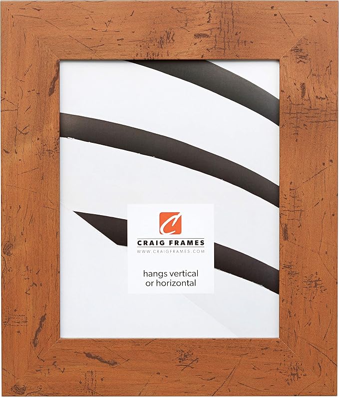 Craig Frames 6x29 Light Walnut Brown Picture Frame for Posters and Photos | Lightweight shatter resistant acrylic facing with a rigid backing board, made in the USA