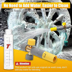 Tool Daily Foam Cannon Dual Connector, Mini Foam Cannon for Pressure Washer, 5 Power Washer Spray Nozzle Tips, 1/4 Inch Quick Connect