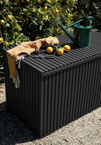 Veradek Everything Deck Box 120 Gallon | Lockable Storage Box and Organization for Patio Furniture, Outdoor Cushions, Throw Pillows, and Garden Tools