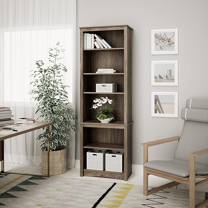 Prepac Prepac Home Office Tall 6-Shelf Bookcase