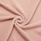 Amazon Basics Chunky Cable Knit Throw Blanket for Couch, Sofa, Bed, Lightweight Soft Cozy, Dusty Rose, 50"x 60"