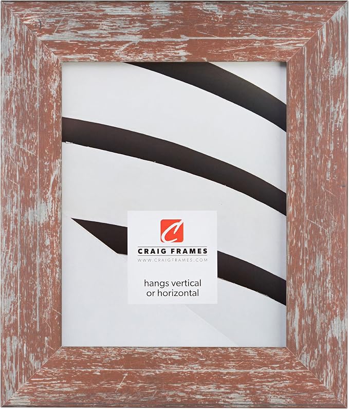 Craig Frames 6x8 Red Picture Frame for Posters, Gallery Wall, and Photos | Displays photos and prints behind clear glass, ready to hang, made in the USA