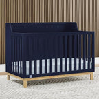 GAP babyGap Oxford 6-in-1 Convertible Crib - Greenguard Gold Certified, Navy/Natural, 1 Unit