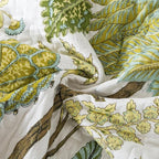 NEWLAKE Cotton Bedspread Quilt Sets - Reversible Patchwork Coverlet Set, Floral Vine Pattern, Queen Size