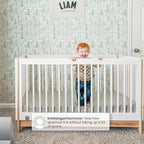 GAP babyGap Tate 4-in-1 Convertible Crib - Greenguard Gold Certified, Bianca White/Natural