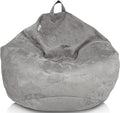Bean Bag Chair Cover (No Filler) | Bird's Nest Shape | Adult Size | Microsuede | Stuffed Animal Storage for Kids Or Memory Foam| Double Stitched | Durable Zipper | Soft Premium