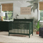 DaVinci Grove 4-in-1 Convertible Crib in Forest Green, Greenguard Gold Certified