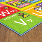 KC Cubs ABC Alphabet Animal Educational Nylon Area Rug