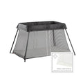 BabyBjörn Travel Crib Light + Fitted Sheet Bundle Pack, Black, One Size (640001US)