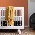 Babyletto Hudson 3-in-1 Convertible Crib with Toddler Bed Conversion Kit in White, Greenguard Gold Certified , 53.75x29.75x35 Inch (Pack of 1)