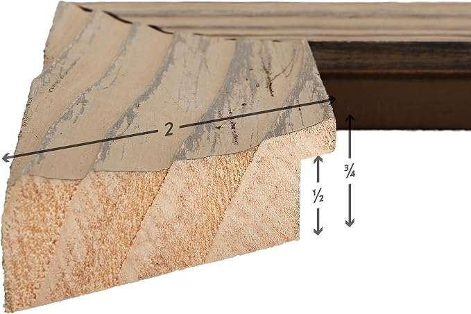 Craig Frames Hausbarn XL Picture Frame, 24 x 24 Inch, Wolf Grey Barnwood