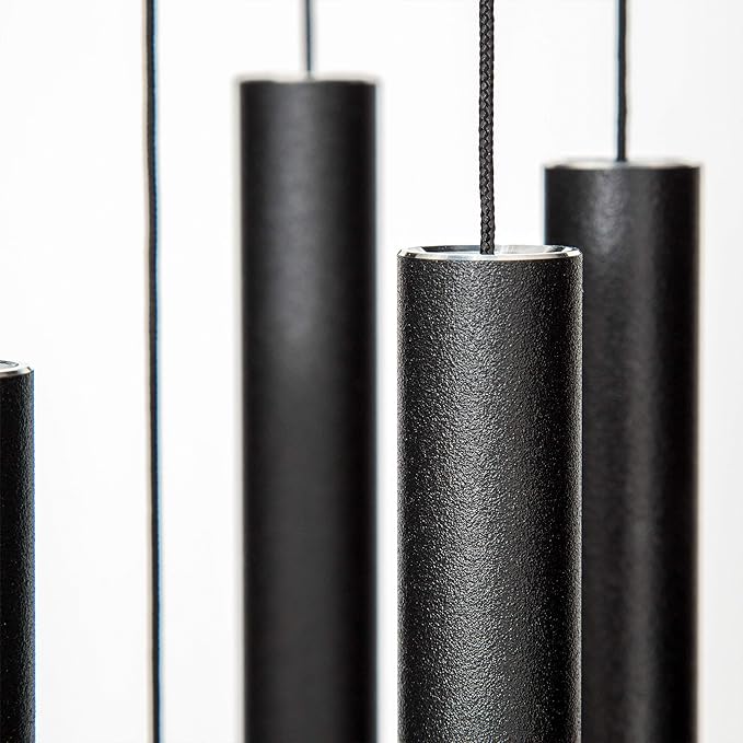 Corinthian Bells by Wind River - 30 inch Black Wind Chime for Patio, Backyard, Garden, and Outdoor Decor (Aluminum Chime) Made in The USA