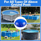 Sfcddtlg 4 x 4 Ft Pool Air Pillows for Above Ground Pools- Round Winter Pool Cover Pillow- Ice Equalizer Air Pillow- Swimming Pool Winterizing Closing Pillow with Ropes for Support Pool Covers