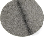 SHACOS Round Braided Placemats Set of 6 Thick Woven Placemats Washable 15 inch Circle Place Mats Non Slip Table Mats for Dining Table, Gray White