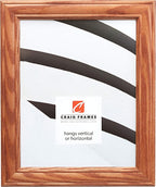 Craig Frames 12x16 Brown Picture Frame, Wood Wall Decor for Art and Photos | Ready to hang with a protective glass front, made in the USA for a gallery display