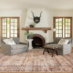 nuLOOM Gwyn Distressed Machine Washable Ultra Thin Area Rug, 3' x 5', Beige