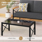 Shintenchi 5 Piece Outdoor Patio Furniture Set, Metal Sofa Conversation Set, including Loveseat, Two Single Chairs and Two Coffee Tables for Backyard, Patio, Balcony, Poolside (Dark Grey)