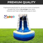Inflatable Water Slide for Kids & Toddlers with Inflatable Pool, Backyard, Park or Commercial Use, Outdoor Water Play, Includes Blower Stakes, Splash Pool & Storage Bag, Large 25.5' x 9' x 15'