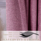 120" Wx102 L Linen Room Divider Drapes for Doorway/Glass Window/Sliding Door/Patio, Extra Wide Pinch Pleated Full Blackout Curtains for Girls Boys Teen Kids Room, 1 Panel, Lilac