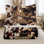 Tailor Shop Cow Print Comforter Sets for Boys Kids Teens,Leopard Comforter Set Twin Size Cow Print Bedding Sets,Leopard Print Comforter with 1 Comforter 1 Pillowcase…