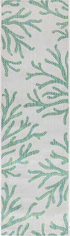 Keen Home Design Terrace Outdoor Runner Rug - 2x10 Washable Indoor/Outdoor Rug for Patio, Kitchen, Balcony, Beach, Garden, Deck and Porch, Size: 2'2"x9'11"