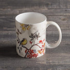 Maison d' Hermine Coffee Mug with Handles Tea Cups (12 Ounce, Pack of 1) | Fine Bone China Coffee Mugs for Hot Beverages Cappuccino Latte Home Restaurant Spring Summer -Equinoxe - Beige - Passerine