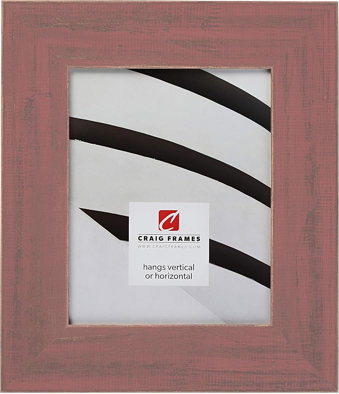Craig Frames Jasper Wide Picture Frame, 16 x 24 Inch, Country Weathered Red