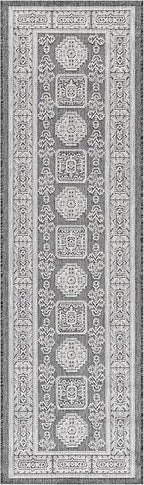Keen Home Design Terrace Outdoor Runner Rug - 2x8 Washable Indoor/Outdoor Rug for Patio, Kitchen, Balcony, Beach, Garden, Deck and Porch, Size: 2'2"x7'7"