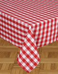 Urban Villa Tablecloth Cotton Tabletop 60x102 (8-10 Seat) Red/White Checks