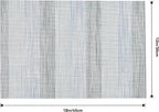 Leetaltree LightSteel Blue Placemats Set of 6 - Heat Resistant Non-Slip Place mats for Dining Table, Washable Durable PVC Vinyl Woven Table Mats（LightSteel Blue, 6）