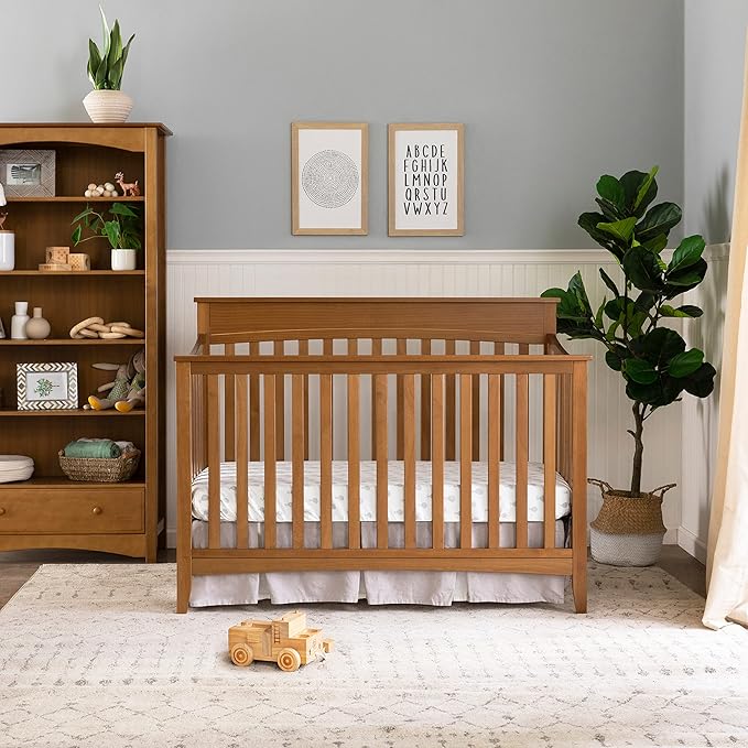 DaVinci Grove 4-in-1 Convertible Crib in Chestnut, Greenguard Gold Certified