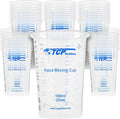TCP Global 32 oz. (1000ml) Graduated Plastic Mixing Cups (Box of 50) - Disposable Plastic Measuring Cups for Liquids, Paints, Resin, Epoxy, Art, Kitchen - Ratios 2-1, 3-1, 4-1 ML