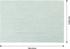 Leetaltree Mint Cream Placemats Set of 4 - Heat Resistant Non-Slip Place mats for Dining Table, Washable Durable PVC Vinyl Woven Table Mats（Mint Cream, 4）