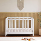 Babyletto Sprout 4-in-1 Convertible Crib with Toddler Bed Conversion Kit in White, Greenguard Gold Certified