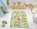 IVI 3D Play Rugs, Traffic Green, 39 x 59 inches