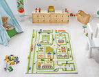 IVI 3D Play Rugs, Traffic Green, 39 x 59 inches